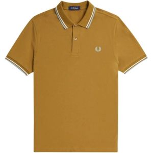 Fred Perry, Heren, Tops, Bruin, Maat: L Katoen,