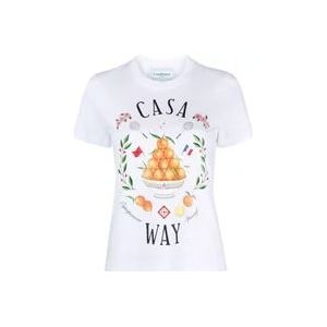 Casablanca T-Hemden , White , Dames , Maat: S