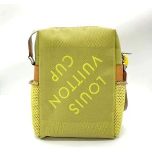 Louis Vuitton Vintage, Dames, Pre-owned, Groen, Maat: ONE Size Katoen,