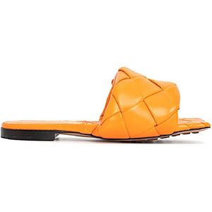 Bottega Veneta, Dames, Schoenen, Oranje, Maat: 41 EU Leer,