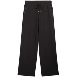 Oltre, Dames, Broeken, Grijs, Maat: S Zijde,