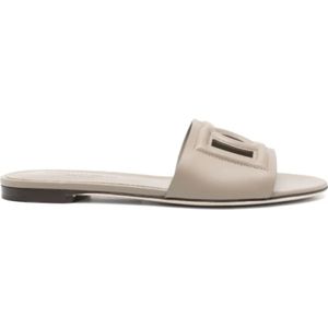 Dolce & Gabbana, Dames, Schoenen, Grijs, Maat: 37 1/2 EU Leer,