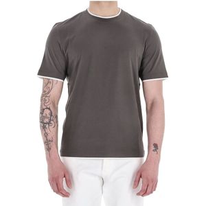 Brunello Cucinelli, Heren, Tops, Grijs, Maat: S Katoen,