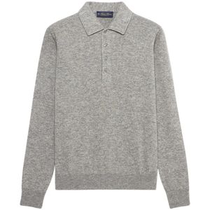 Brooks Brothers, Heren, Tops, Grijs, Maat: 2XL Wol,