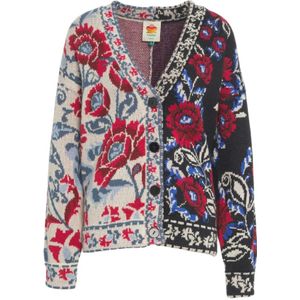 Farm Rio, Dames, Truien, Veelkleurig, Maat: S Wol,