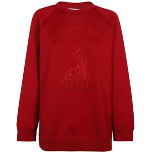 Max Mara, Dames, Sweatshirts & Hoodies, Rood, Maat: S Katoen,