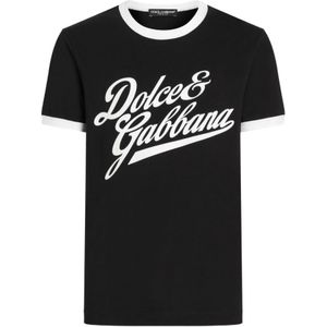 Dolce & Gabbana, Heren, Tops, Zwart, Maat: XL