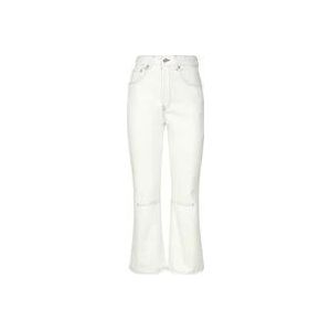 Jacquemus Flared Jeans , White , Dames , Maat: W26