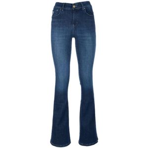 Lois, Dames, Jeans, Blauw, Maat: W25 Denim,