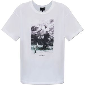 Emporio Armani, Dames, Tops, Wit, Maat: M Katoen,