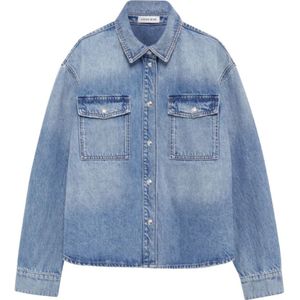 Anine Bing, Dames, Blouses & Shirts, Blauw, Maat: M Denim,