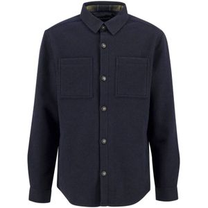 Barbour, Heren, Jassen, Blauw, Maat: XL Wol,