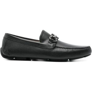 Ferragamo, Heren, Schoenen, Zwart, Maat: 41 1/2 EU Leer,