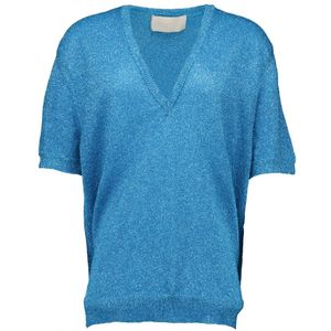 Circus Hotel, Dames, Tops, Blauw, Maat: M