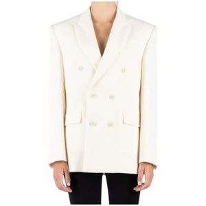 Wardrobe.nyc, Dames, Jassen, Wit, Maat: S Wol,