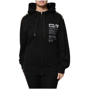 Dolce & Gabbana, Dames, Sweatshirts & Hoodies, Zwart, Maat: 2XS Katoen,