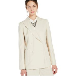 Max Mara, Dames, Jassen, Beige, Maat: S