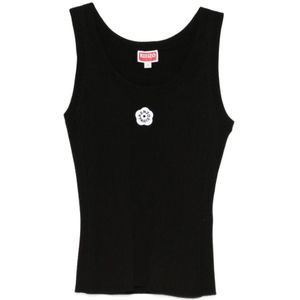 Kenzo, Dames, Tops, Zwart, Maat: M Viscose,
