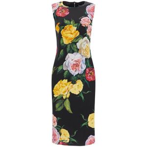 Dolce & Gabbana, Dames, Jurken, Veelkleurig, Maat: XS Zijde,