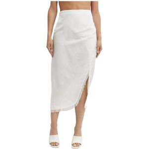 Simkhai, Dames, Rokken, Wit, Maat: S Linnen,