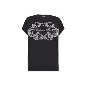 Balmain T-shirt , Black , Dames , Maat: XS