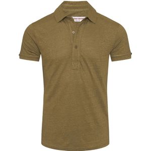 Orlebar Brown, Heren, Tops, Groen, Maat: M Linnen,