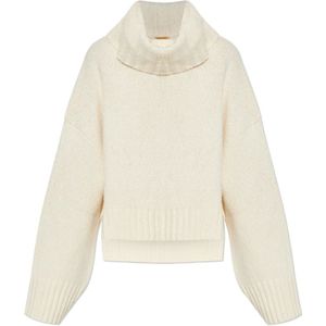 Cult Gaia, Dames, Truien, Wit, Maat: L Katoen,