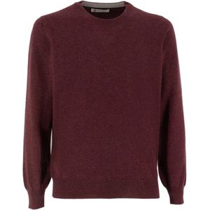 Brunello Cucinelli - Kasjmier Crew Neck Jersey - Heren - Rood - Vesten
