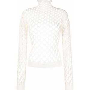 Valentino, Dames, Truien, Wit, Maat: S Wol,