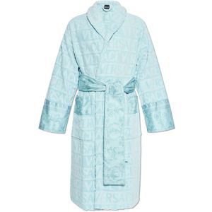 Versace, Heren, Nachtkleding & Lounge, Blauw, Maat: L Katoen,