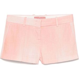 Ermanno Scervino, Dames, Korte broeken, Roze, Maat: XS Denim,