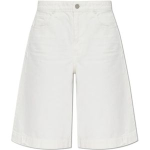 AllSaints, Dames, Korte broeken, Wit, Maat: W25 Denim,