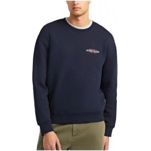 Guess, Heren, Sweatshirts & Hoodies, Blauw, Maat: XL Katoen,