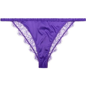 Love Stories, Dames, Badkleding, Paars, Maat: S Satijn,