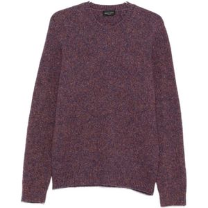 Roberto Collina, Heren, Truien, Paars, Maat: XL Katoen,