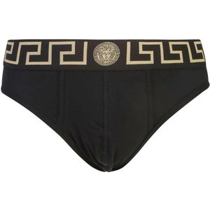 Versace, Heren, Ondergoed, Zwart, Maat: M Katoen,