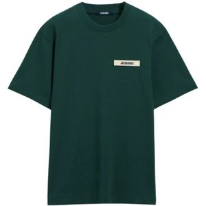 Jacquemus, Heren, Tops, Groen, Maat: L Katoen,
