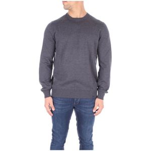 Fay, Heren, Truien, Grijs, Maat: S Wol,