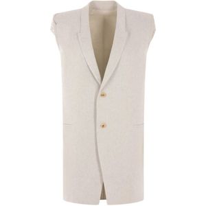 Rick Owens, Dames, Jassen, Beige, Maat: XS Katoen,