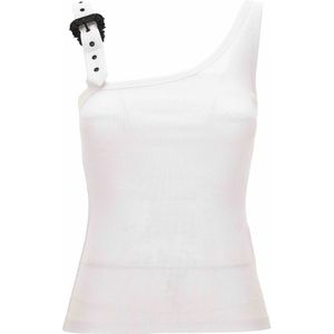 Versace Jeans Couture, Dames, Tops, Wit, Maat: M