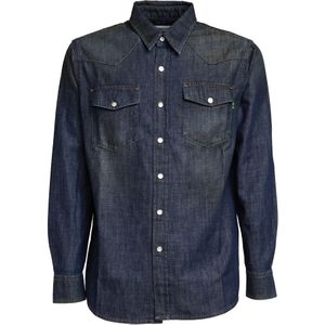 Department Five, Heren, Overhemden, Blauw, Maat: XS Katoen,