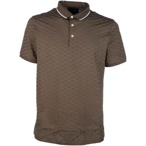 Emporio Armani, Heren, Tops, Bruin, Maat: XS Katoen,