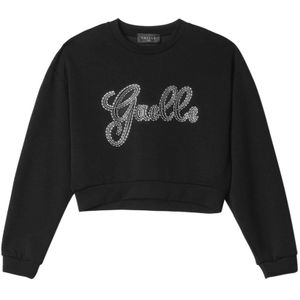 Gaëlle Paris, Dames, Sweatshirts & Hoodies, Zwart, Maat: S Leer,