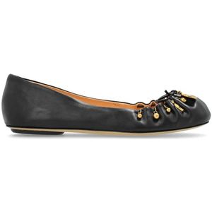 Chloé, Dames, Schoenen, Zwart, Maat: 35 EU Leer,