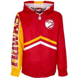 Mitchell & Ness, Heren, Sweatshirts & Hoodies, Rood, Maat: L Zijde,