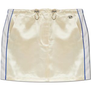 Diesel, Dames, Rokken, Beige, Maat: 3XS Leer,