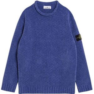 Stone Island, Heren, Truien, Blauw, Maat: L