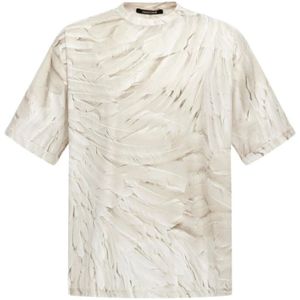 Roberto Cavalli, Heren, Tops, Wit, Maat: M Katoen,