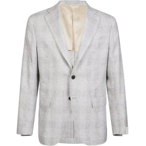 Eleventy, Heren, Jassen, Grijs, Maat: L Zijde,