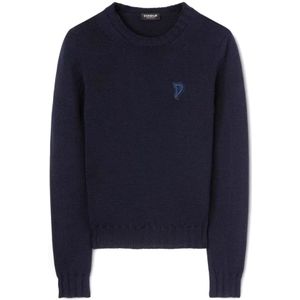 Dondup, Dames, Truien, Blauw, Maat: M Wol,